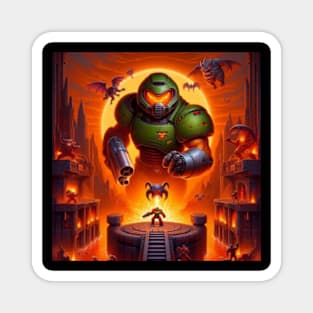 Doom Guy Giant Magnet