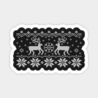 Jacquard with Reindeers Magnet