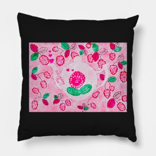 Raspberry teapot no. 1 Pillow