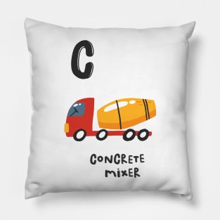 Concrete Mixer C Pillow