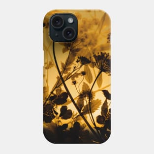 Yellow Amber Botanical Floral Phone Case