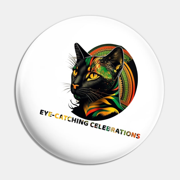 Proud Legacy: The Black History African Cat Pin by Teeboom St