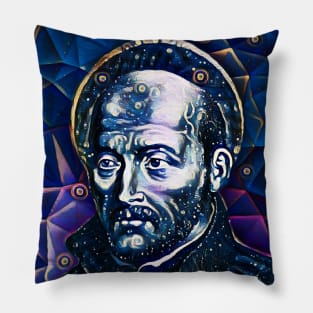 Ignatius of Loyola Dark and White Portrait | Ignatius of Loyola Artwork 5 Pillow