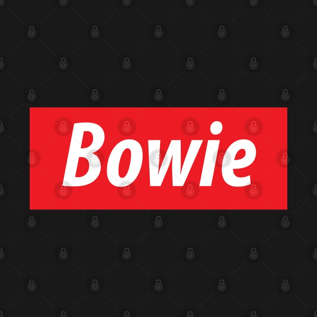 ​ 'Bowie' Maryland USA white text on a red background by keeplooping