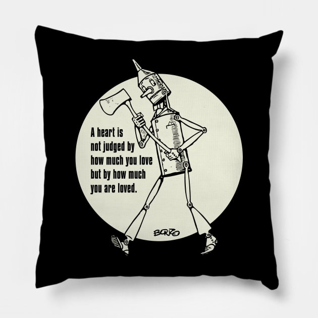 Tin Man 1 Pillow by BonzoTee