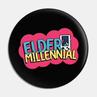 Elder Millennial Tetris Retro Gamer Pin