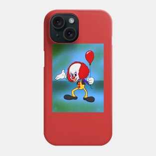 Pennywhistle the scary rubber hose clown Phone Case