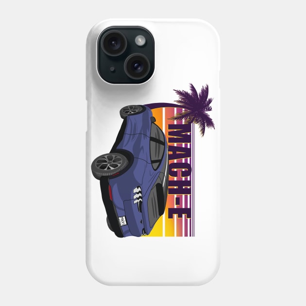 Sunset Mach-E in Infinite Blue Phone Case by zealology