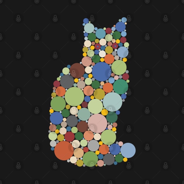 Cat Coloured Dots by Miozoto_Design