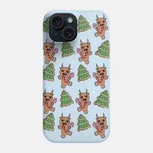 Gingerbread Krampus pattern Phone Case