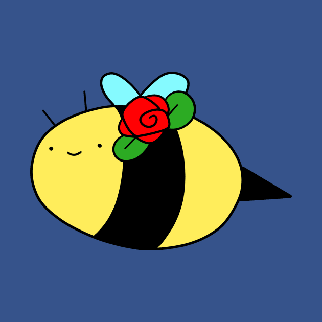 Red Rose Bee by saradaboru