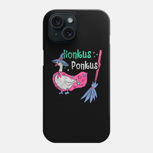 Honkus Ponkus Witches Duck Goose Game Funny Halloween Scary Quarantine Halloween Boo Halloween Party Phone Case by NickDezArts
