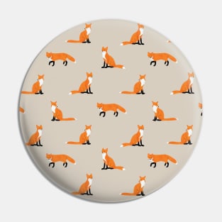 Foxes Pattern Edit Pin