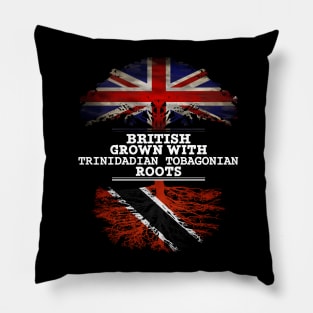 British Grown With Trinidadian Tobagonian Roots - Gift for Trinidadian Tobagonian With Roots From Trinidad And Tobago Pillow