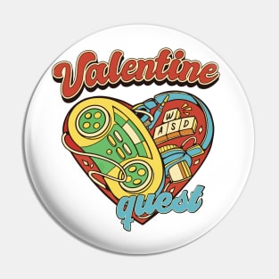 Valentine QUEST gamer's Anti valentine Pin