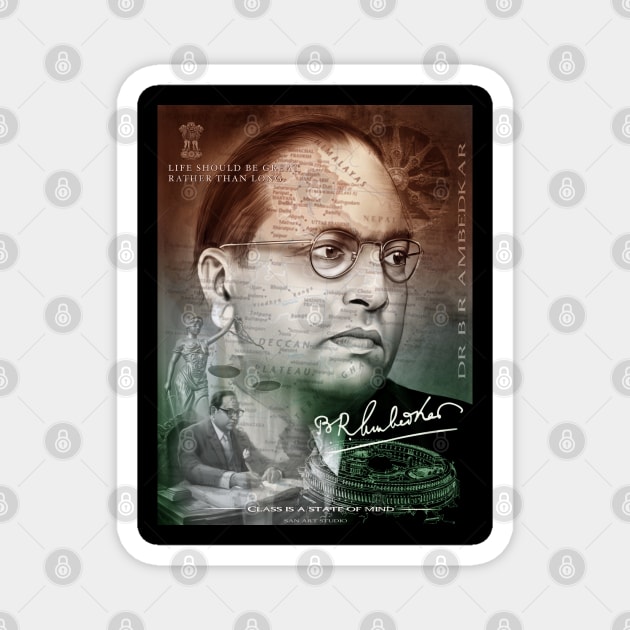 Dr B R Ambedkar Art Magnet by SAN ART STUDIO 