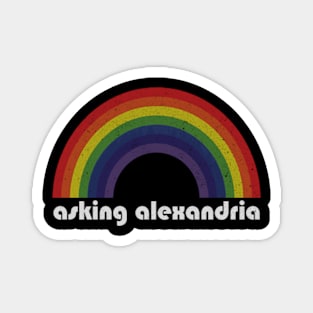 Asking Alexandria | Rainbow Vintage Magnet