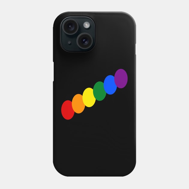 Ascending Rainbow Ovals Phone Case by ShawnIZJack13