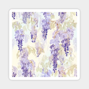 Pastel wisteria pattern Magnet