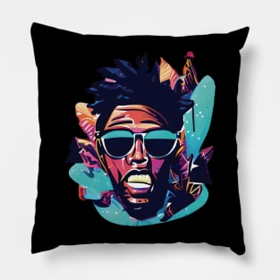 Black man artwork Pillow