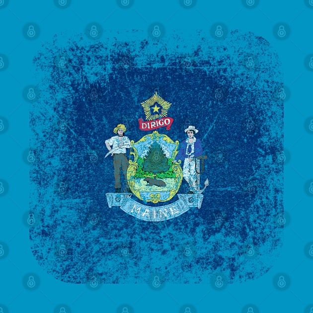 Maine State Flag by big_owl