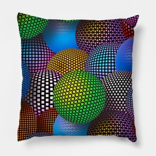 Colorful balls background Pillow