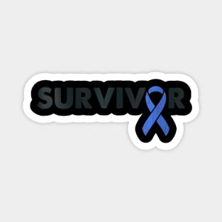 Womens Survivor Support Ribbon Rectal Cancer Awareness Magnet