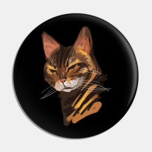 My painting leopard cat Pin