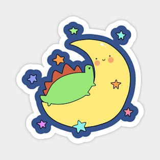 Crescent Moon and Stegosaurus Magnet