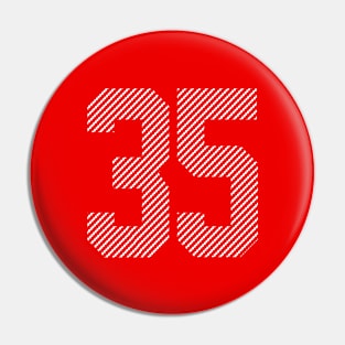 Iconic Number 35 Pin