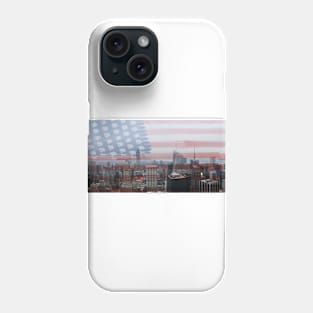 Patriotic NYC with Star-Spangled Banner Flag Phone Case