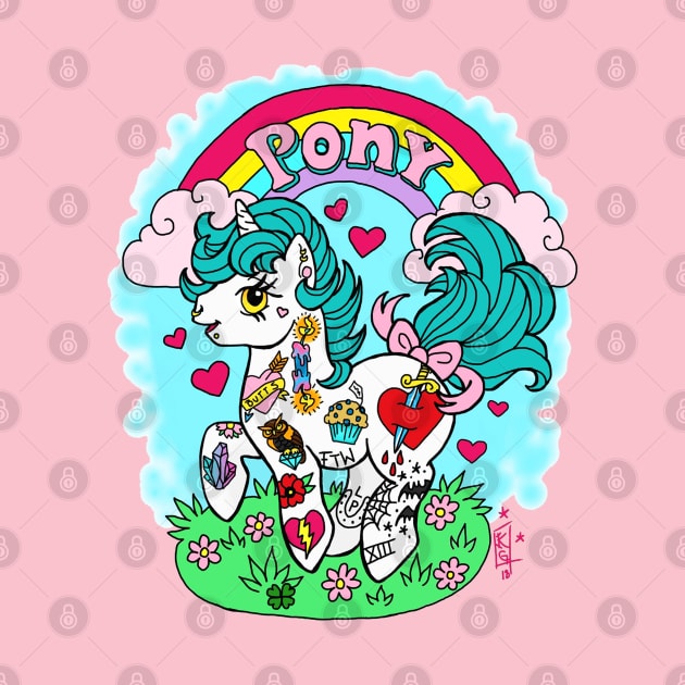 Tat Pony by Luckyponytattoo