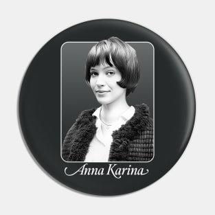 Anna Karina \/\/\ Retro Style Fan Artwork Pin