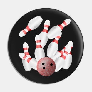 Ten Pin Bowling Strike Pin