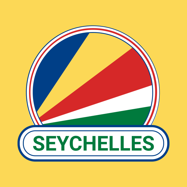 Seychelles Country Badge - Seychelles Flag by Yesteeyear