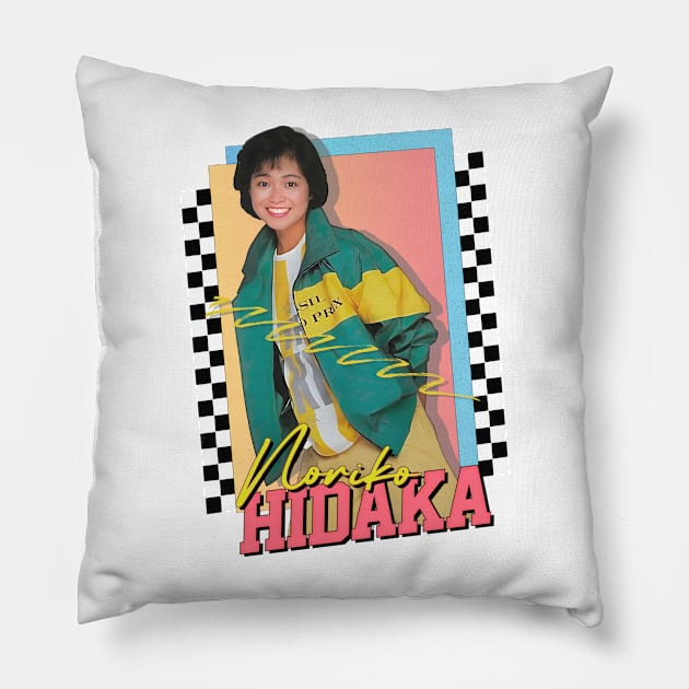 Noriko Hidaki / Retro 80s Fan Design Pillow by DankFutura