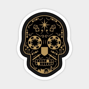 Las Vegas Hockey Sugar Skull Magnet