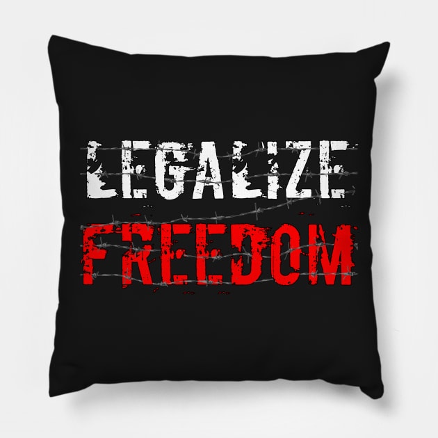 Legalize Freedom #2 Pillow by ElectricMint