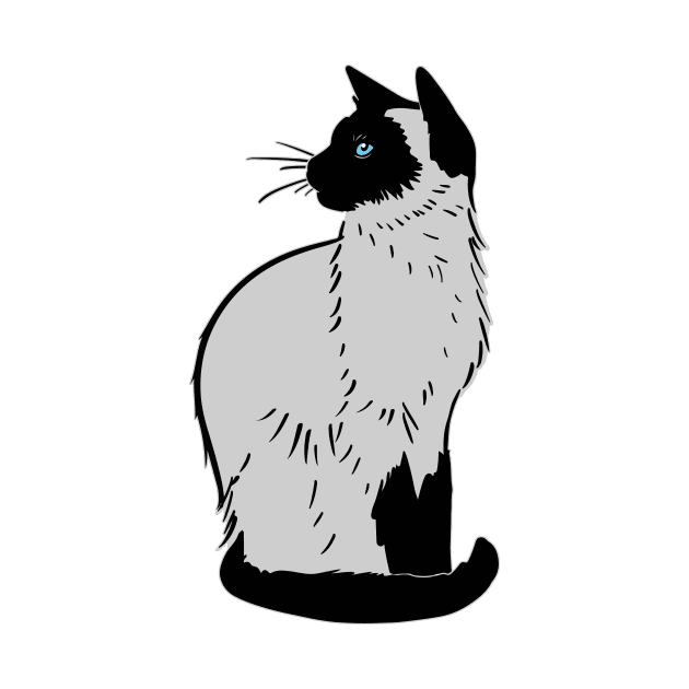 Cute Siamese Cat by SusanaDesigns