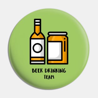 Beer Drinking Team Pin