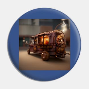 Steampunk Tokyo Ramen Food Truck Pin