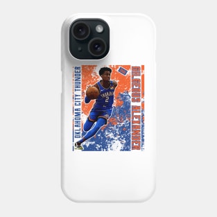 Shai gilgeous alexander || oklahoma city thunder | poster Phone Case