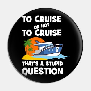 To Cruise Or Not To Cruise That's A Stupid Question Pin