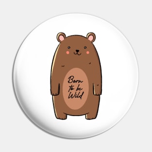 'Born To Be Wild' Animal Conservation Shirt Pin