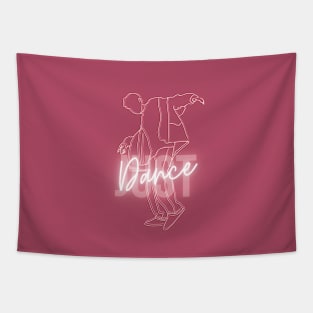 J-Hope Neon light Just Dance Tapestry