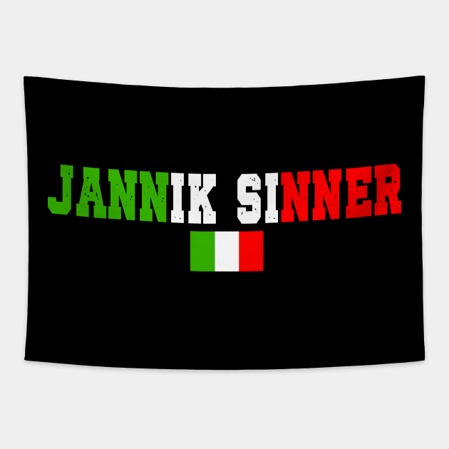 Jannik Sinner Tapestry by King Chris