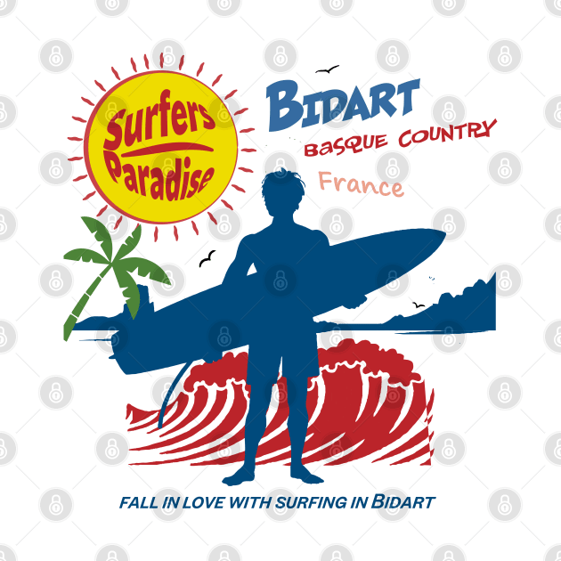 Bidart  basque country Surfing by Alexander Luminova