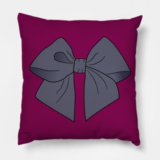 Charcoal Vector Bow Pillow