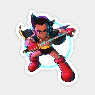 Cyber Samurai Atom Magnet