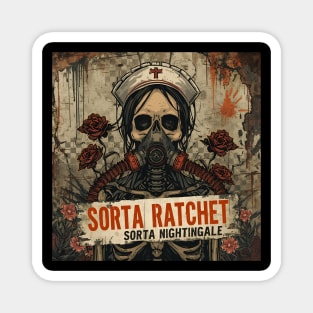 Ratchet Nightingale Skeleton Nurse Halloween Magnet
